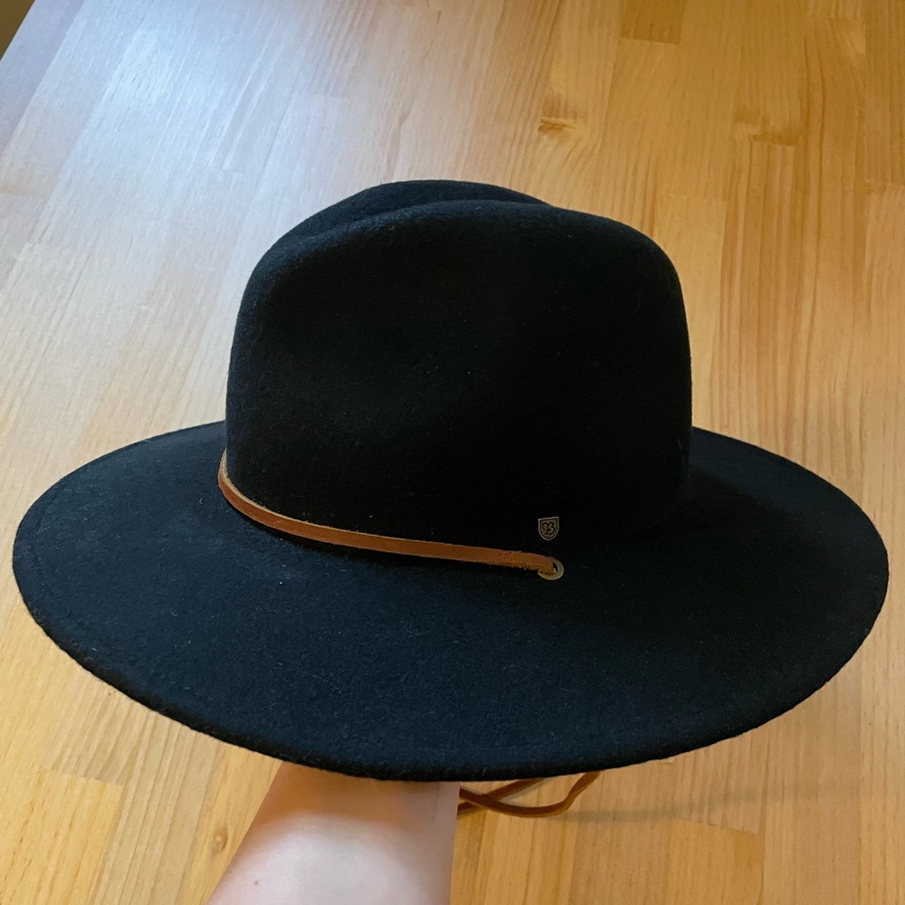 Brixton Black Fedora with Brown Band - Picture 7 of 9